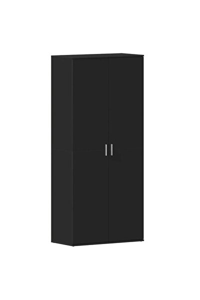vidaxl Pantofar Negru 80 x 39 x 178 cm Lemn prelucrat