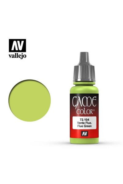 Vallejo 17ml Χρώμα Game Color - Φωσφοριζέ Πράσινο #   72104