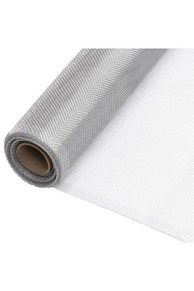vidaxl Plasă de sârmă, argintie, 60 x 500 cm, aluminiu