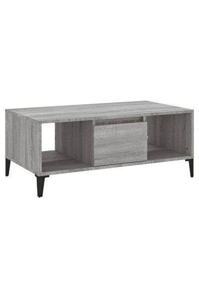 vidaxl Măsuță de cafea, gri sonoma, 90x50x36,5 cm, lemn prelucrat