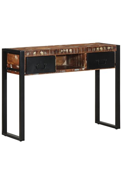 vidaxl Consolă multicoloră 100x35x75 cm lemn masiv recuperat
