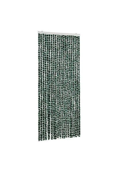 vidaxl Perdea anti-insecte, verde și alb, 90 x 220 cm, șenilă
