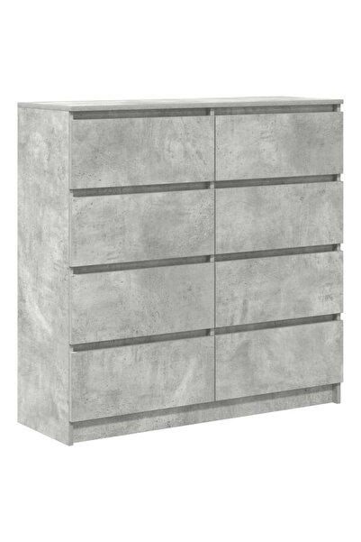 vidaxl Comodă gri beton 100 x 35 x 99 cm Lemn prelucrat