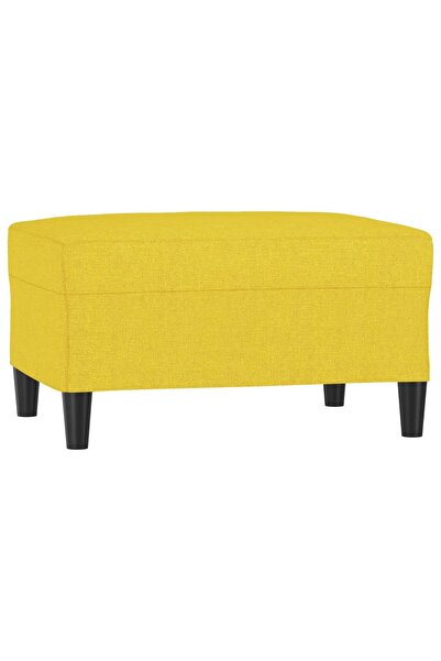 vidaxl Taburet, galben deschis, 70x55x41 cm, material textil