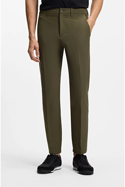 BOSS Men's Slim Fit Quick-Drying Water-Repellent Skinny Leg Khaki Trousers