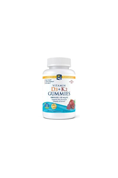 Nordic Naturals Vitamin D3 + K2 Gummies