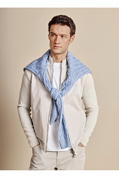 BROOKS BROTHERS Gri Erkek Bato Yaka Standart Fit Hırka BBFW25MKS005