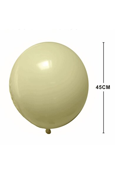 Mirific Party Set of 10 jumbo latex balloons, pale yellow, 45 cm