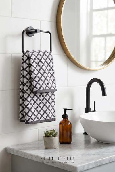 Sleep Garden 100% Cotton Double-Sided Quality Hand and Face Towel 115X60 cm