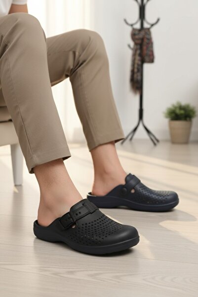 enoch Men's Closed Toe Orthopedic Lightweight Sabo Bathroom Slippers with Int...