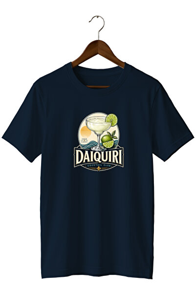 remonz تي شيرت Daiquiri Cocktail Club للجنسين مطبوع عليه كوكتيل ذو قصة عادية ...