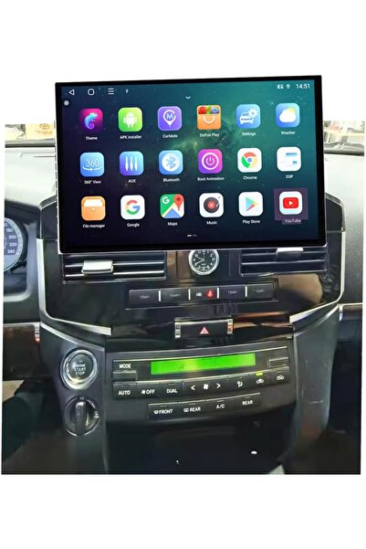 Carplayer شاشة أندرويد 13 بوصة لتويوتا لاند كروزر جي إكس آر موديل 2008-2015 م...