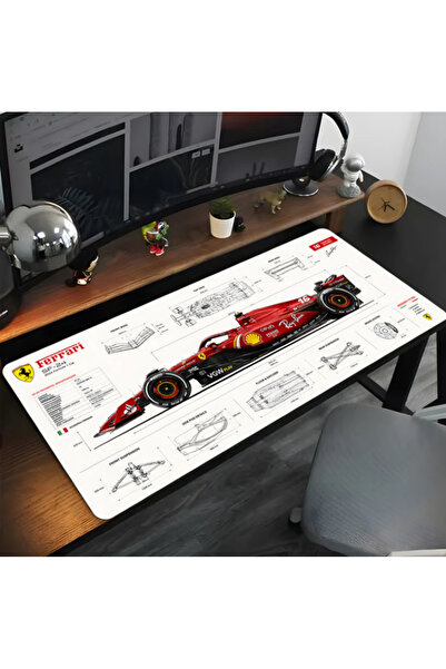 BA DIJITAL FORMULA 1 FERRARİ BASKILI 90X40 KAYMAZ TABAN MOUSEPAD