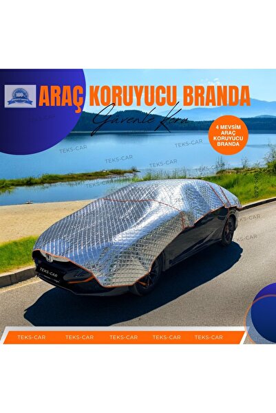 TEKS CAR OTOMOBİL BRANDA ÖRTÜSÜ GÜNEŞ-DOLU-KAR VE DONMAYA KARŞI 5 KATMANLI UN...
