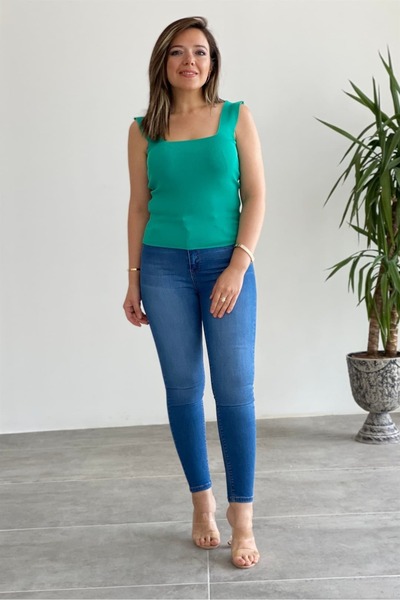 yb yağmur butik Square Neck Knitwear Athlete