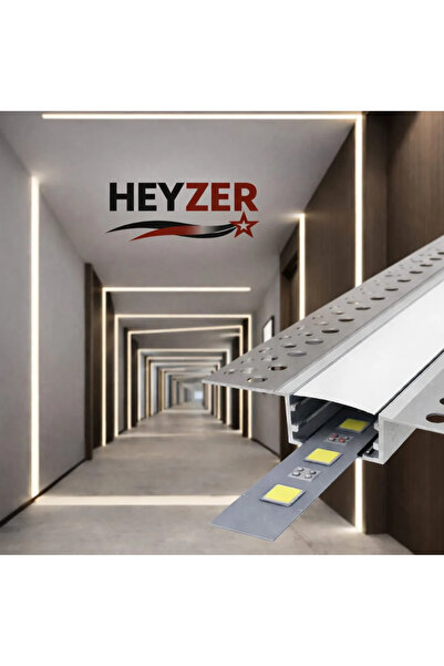 HEYZER 12×22 Trimless LED Profili (3 Metre) – Alüminyum(LEDSİZ)