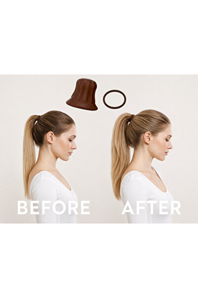KAYOUBI Συσκευή δημιουργίας μαλλιών Cool Brown Hair Ponytail, Σετ 1 τεμαχίου ...
