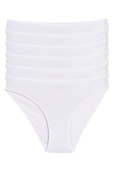 YILDIZ Bamboo Super Traceless Bikini Women's Panties White 6-Pack