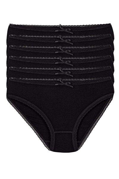YILDIZ Bamboo Lace Bikini Women's Panties Black 6-Pack