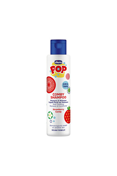 Chicco Σαμπουάν και μαλακτικό μαλλιών 2 σε 1 POP με άρωμα φράουλα, vegan φόρμ...
