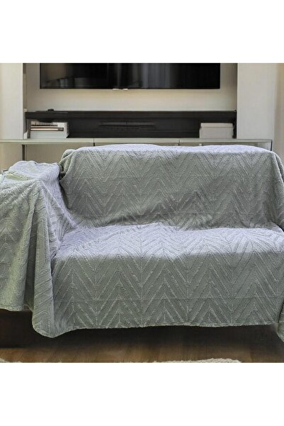 Linea Home Αντιολισθητικό γούνινο σετ ριχτάρια 3 τεμαχίων. zic-zac γκρι ΣΕΤ Τ...