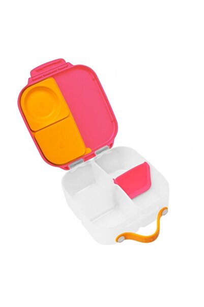 b.box Mini cutie de prânz compartimentată, b.box, roz cu portocaliu