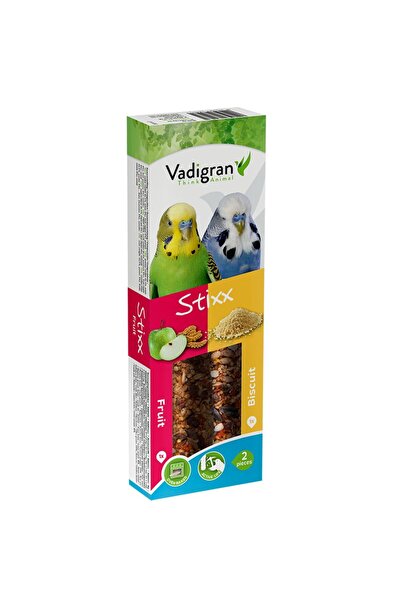 VADIGRAN Stixx Budgies Fruit & Βiscuit Στικς για Παπαγαλάκια με Φρούτα & Μπισ...