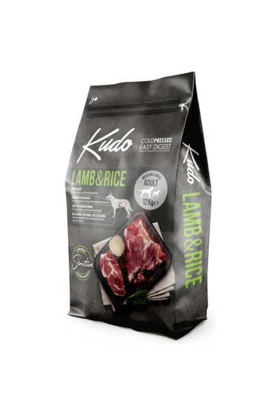 Kudo Lamb & Rice Medium & Maxi Adult Ξηρά Τροφή Σκύλου με Αρνί & Ρύζι 12kg
