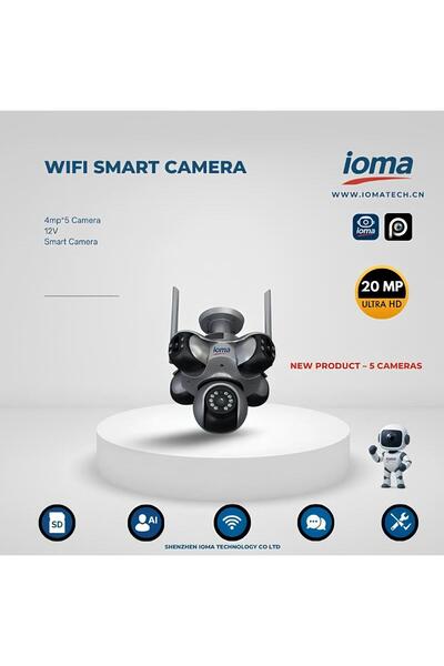 5 LENS 5 PTZ WİFİ AKILLI KAMERA