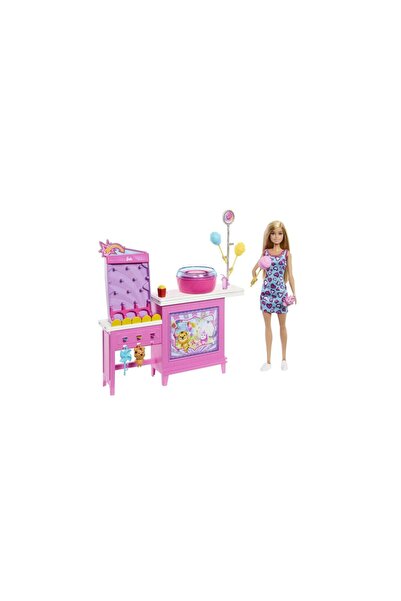 mattel Set de joacă cabană Barbie Mysteries Detectivi de pe plajă, cu păpușă ...