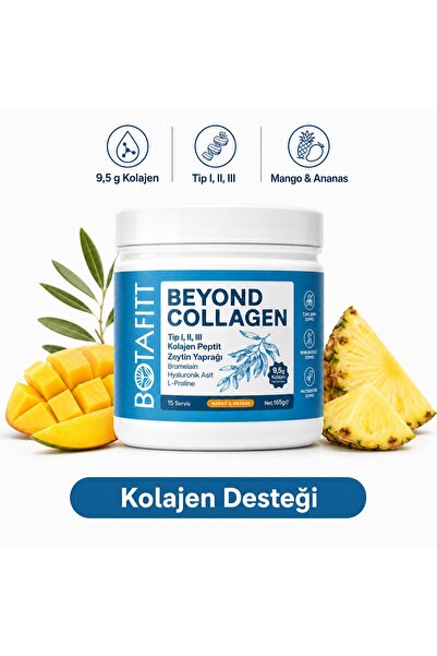 Botafitt BEYOND COLLAGEN 165g: 10 g Tip 1 Tip 2 Tip 3 Hidrolize Kolajen, Zeyt...