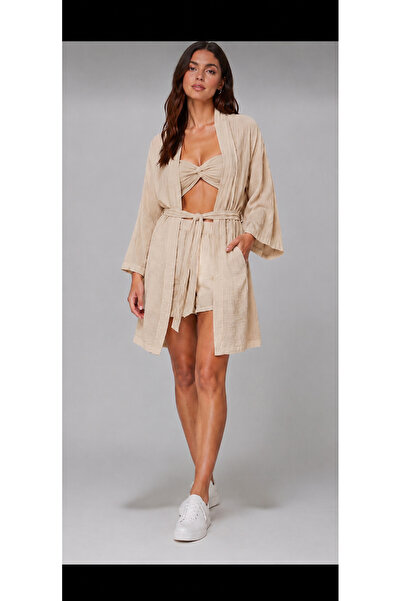 estewoman Muslin 100% Cotton Kimono 3-Piece Set