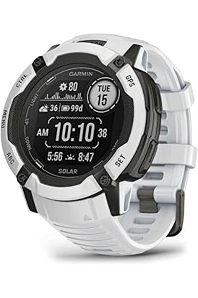 Garmin Instinct 2X Solar Watch, White Stone