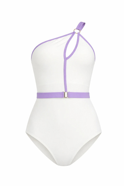 sayina Women's Belted Boutique Sea Pool Swimsuit