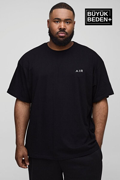 Superlife تي شيرت رجالي كبير الحجم مطبوع عليه AR بمقاسات 3xl-6xl برقبة دائرية...