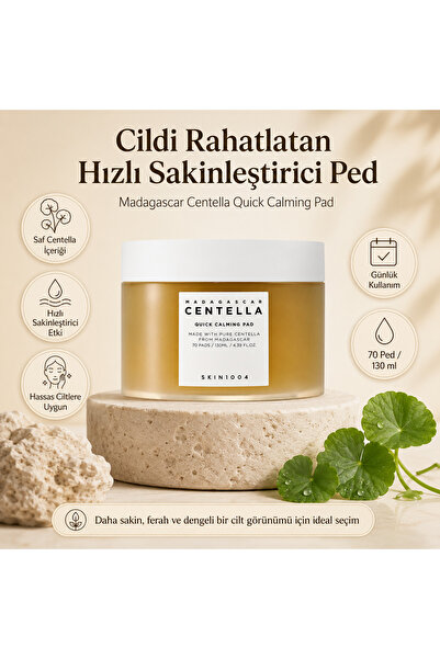 Centella Madagascar Quick Calming Pad- Pürüz Karşıtı Ve Yatıştırıcı Pamuk Ped...