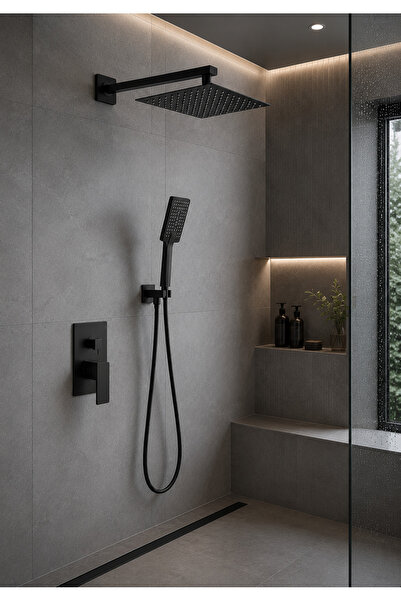 titanium design Modern Ankastre Duş Seti