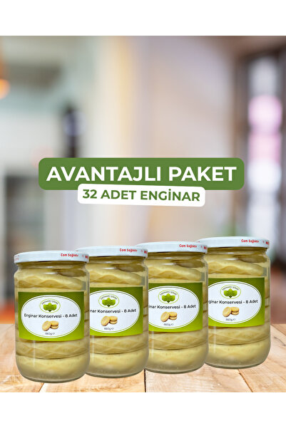 Enginarcı Şükrü Enginar Konservesi 4'lü Avantajlı Paket - 32 Adet Enginar