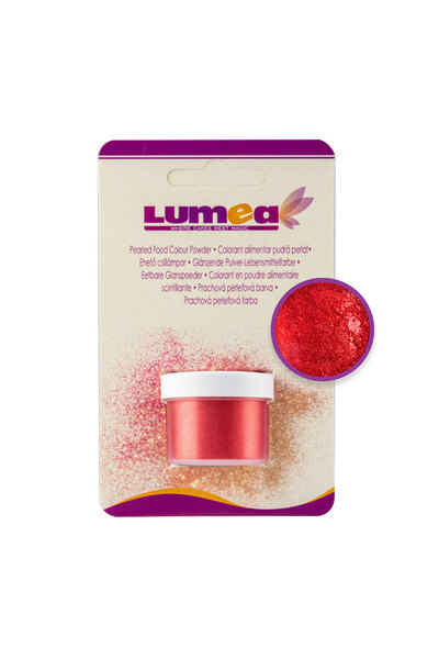 Lumea Basmelor Colorant alimentar pudra de suprafata Rosu vin Perlat, 3g - Lumea