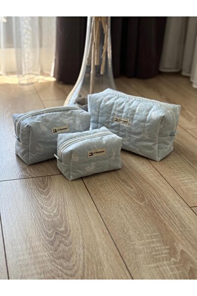 dyhandmade Tavşan Desenli Makyaj Çantası