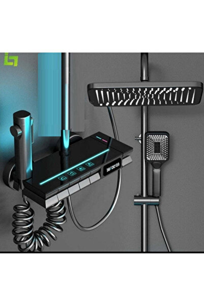 Vivendo Coloana de Dus Smart, Afisaj LED, Control Termostatic, 4 Moduri de Pu...