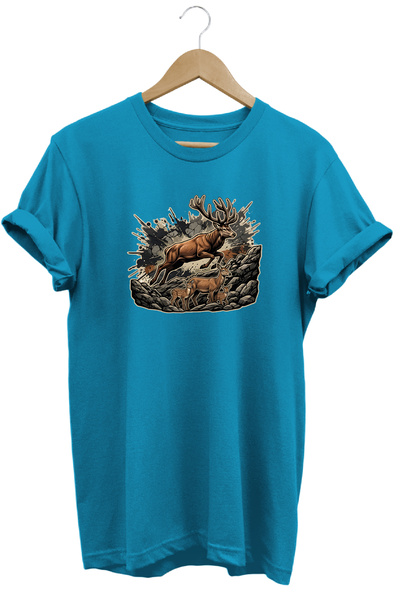WİDİ Exclusive Wild Nature Collection Majestic Moose Premium T-Shirt