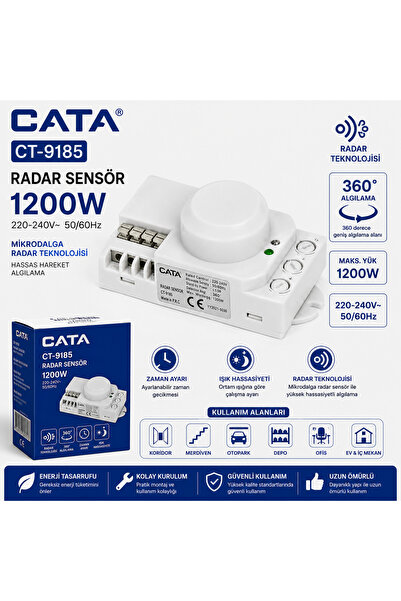 Cata CT-9185 Hareket Algılayıcı Radar Sensör