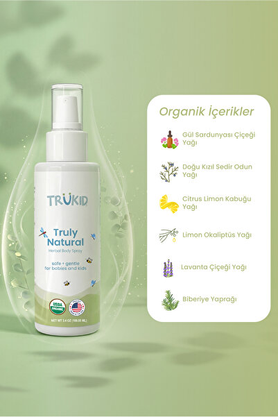 Trukid Truly Natural Bitkisel Vücut Spreyi 100 ml | Doğal Koruyucu Bakım