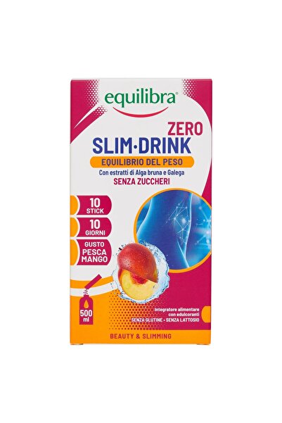 Equilibra SLIM DRINK Zero, Supliment Fara Zahar, Pentru Arderea Grasimii Corp...