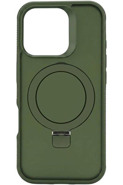 CROWNYX Magnetic Stand Case for iPhone 15, Shockproof Slim Hybrid TPU Cover w...