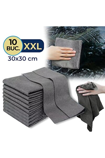 FUGO Set 10 Lavete Microfibră Fugo, Absorbante, Reutilizabile, Fără Urme, pen...
