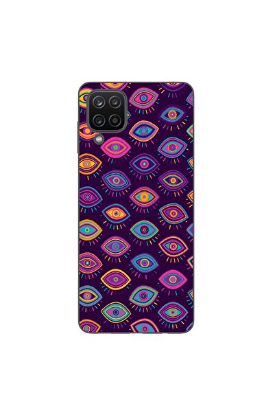 OEM Husa compatibila cu Samsung Galaxy A12 Silicon Gel Tpu Model Tribal Eyes