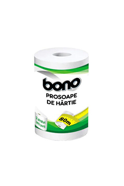 BONO Prosoape de Hartie 80 m 2 straturi Bono, 1 rola