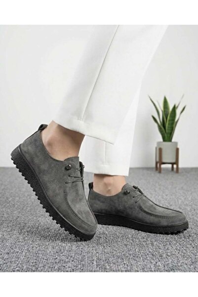 homiro Women's Daily Suede Casual Shoes - Anthracite